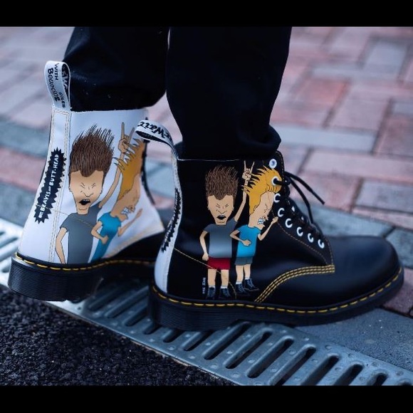 Dr. Martens Shoes - Dr Martens X Beavis & Butthead Pascal 8 Eye Boot-Size 5